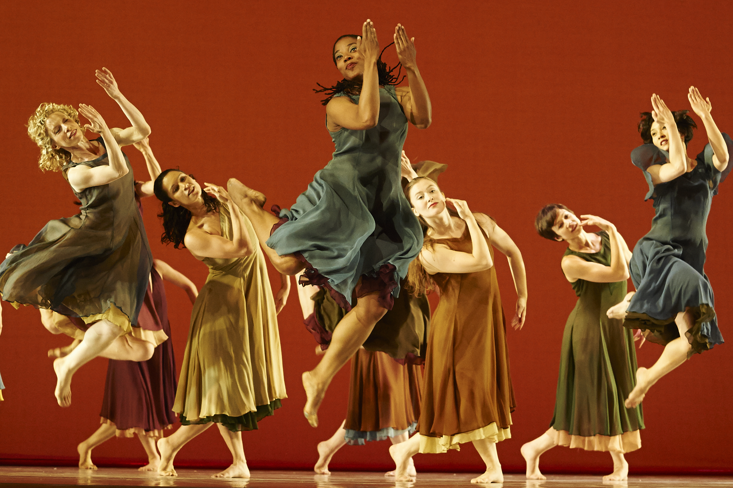 Lauren Grant, Claudia McDonald, Michelle Yard, Rita Donahue, Stacy Martorana, and Maile Okamura performing “Haste Thee Nymph” from L'Allegro, il Penseroso ed il Moderato at the Luminato Festival in Toronto, Canada, 2013.